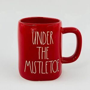 Rae Dunn Red Under the Mistletoe Mug